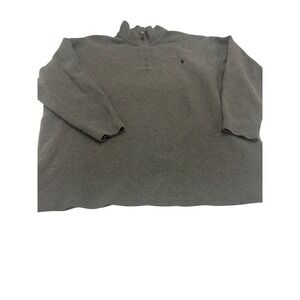 Polo Ralph Lauren Men's Gray Quarter Zip Pullover Sweater 2XB Big (795)